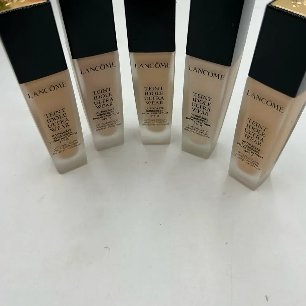 Lancôme Teint idole ultra wear octinoxate sunscreen, set of five unopened